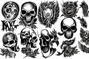 an angel is kicked out of heaven and becomes the angel of death tattoo idea