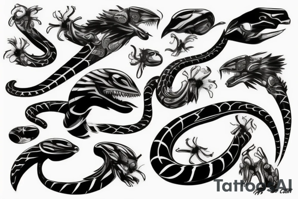 Cobra cyber tattoo idea