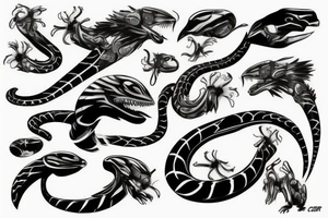 Cobra cyber tattoo idea