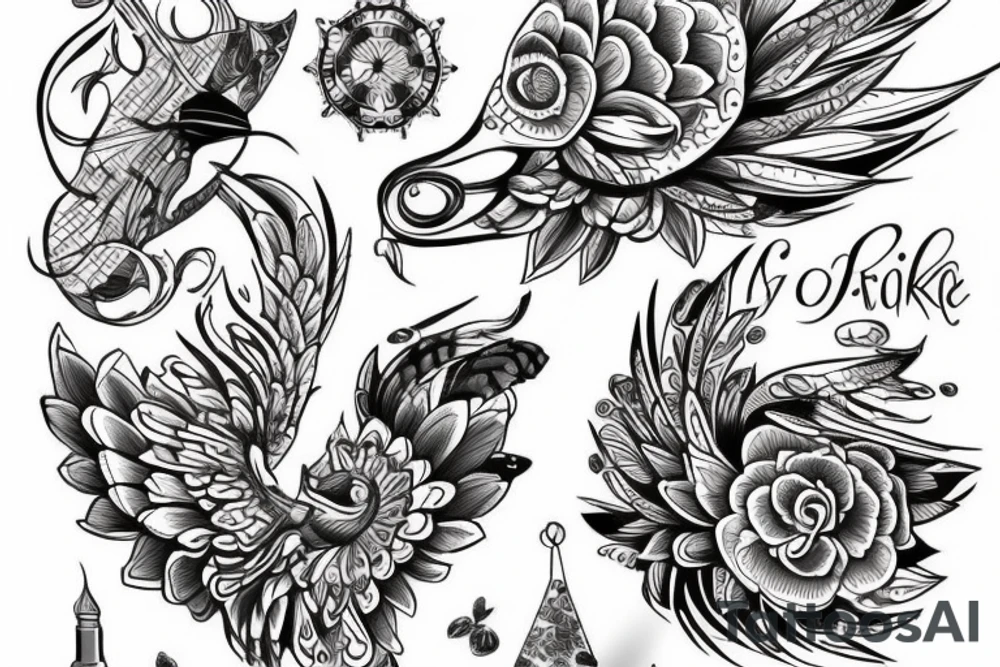 Акула выпрыгивает из воды с открытой пастью tattoo idea