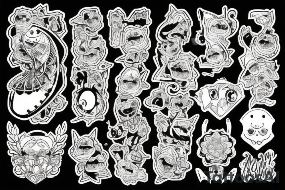 Корона в мультяшном стиле tattoo idea