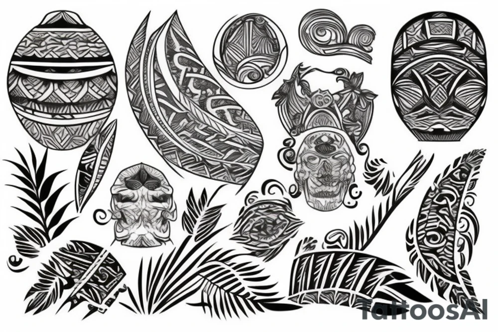 Polynesian style tattoo idea