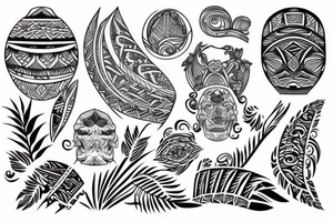 Polynesian style tattoo idea