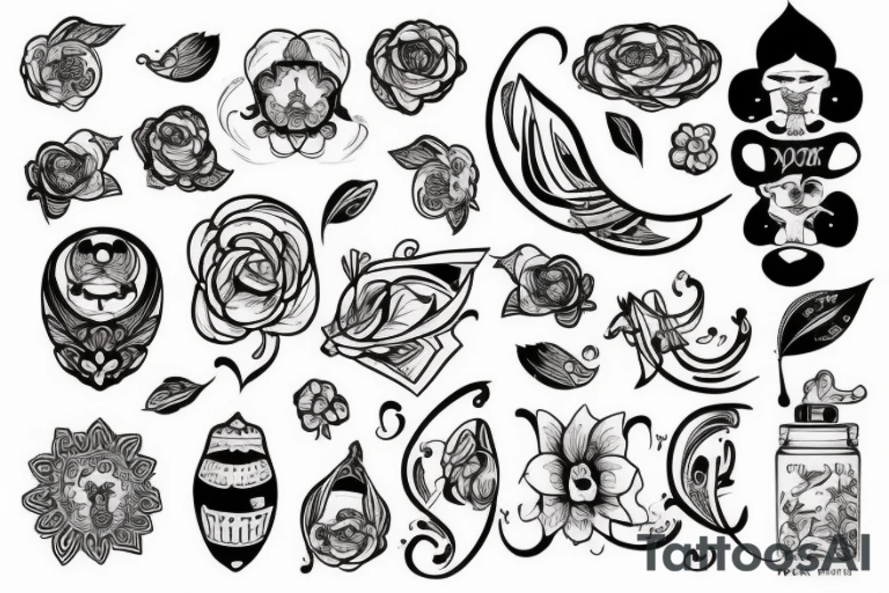 Корона в мультяшном стиле tattoo idea