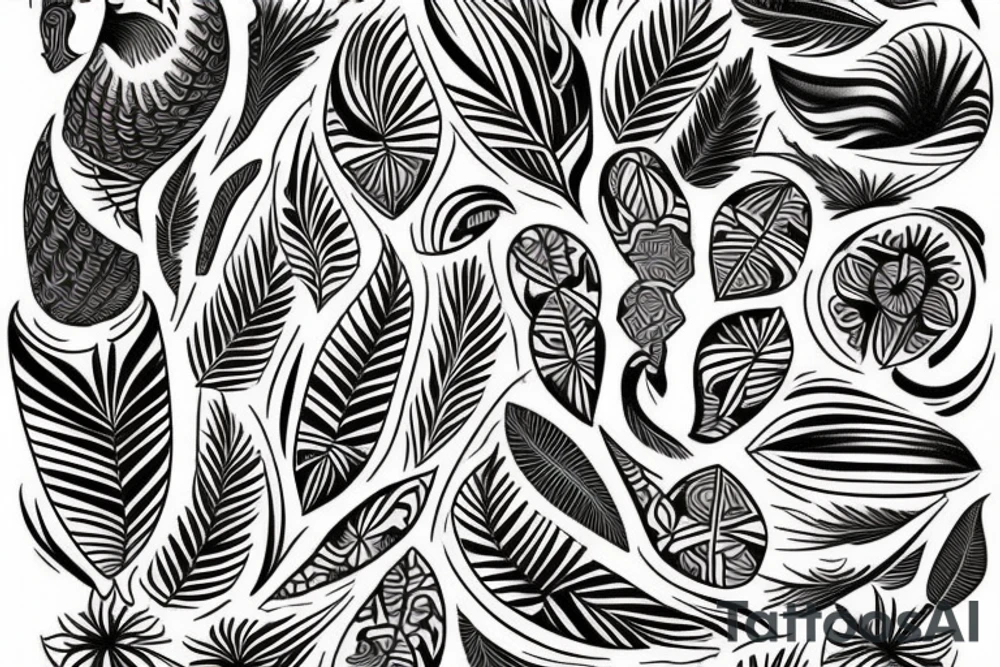 Polynesian style tattoo idea