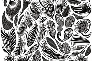 Polynesian style tattoo idea