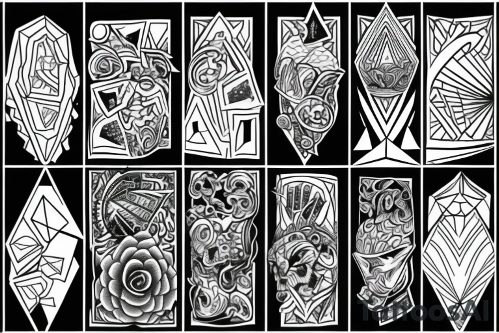 diamonds tattoo idea