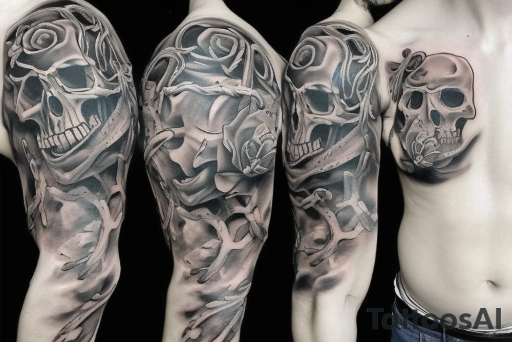 Skull tattoo idea