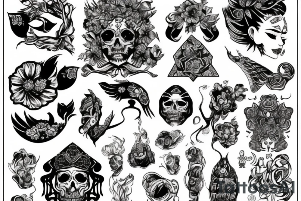 Самурай с катаной на фоне фудзи tattoo idea