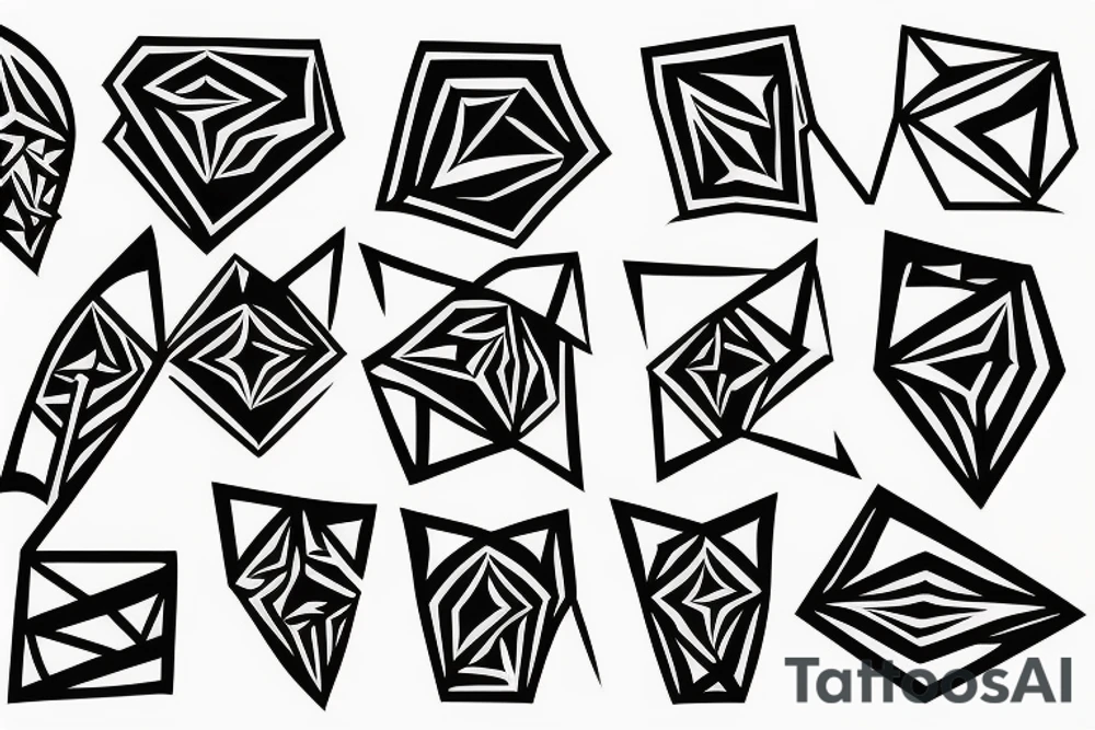 diamonds tattoo idea