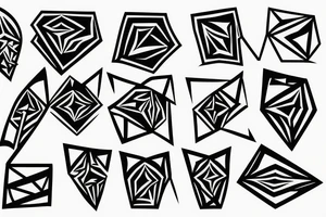 diamonds tattoo idea