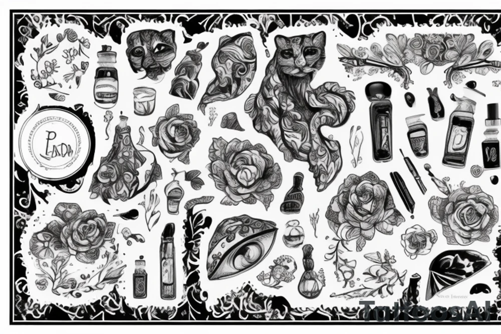 Красивая девушка ангел и демон лицо tattoo idea