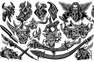 Axe viking tattoo idea