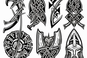 Axe viking tattoo idea