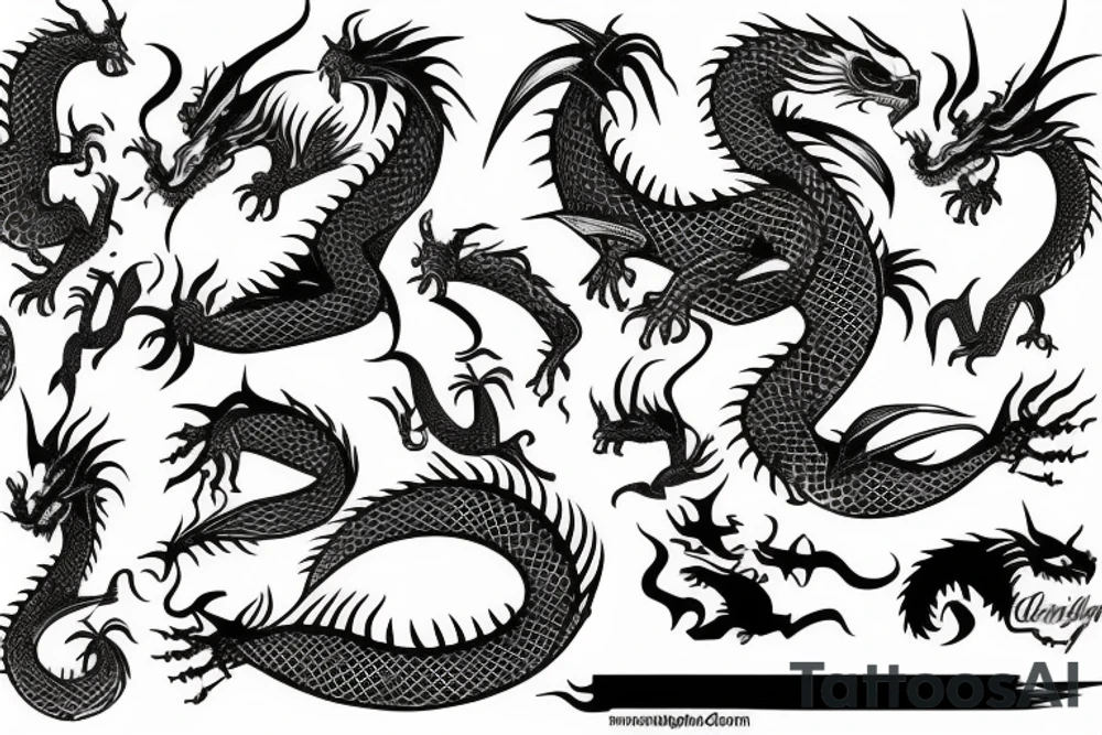 Dragon tattoo idea