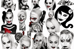 Harley quinn tattoo idea
