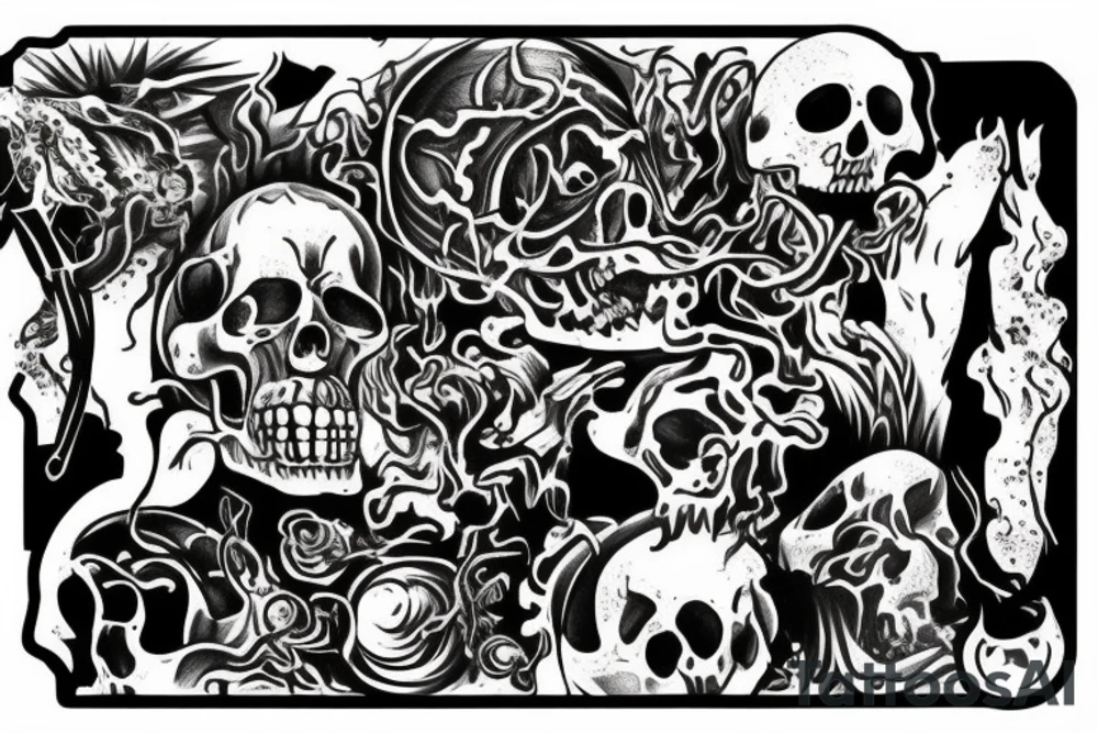 The end of humanity tattoo idea