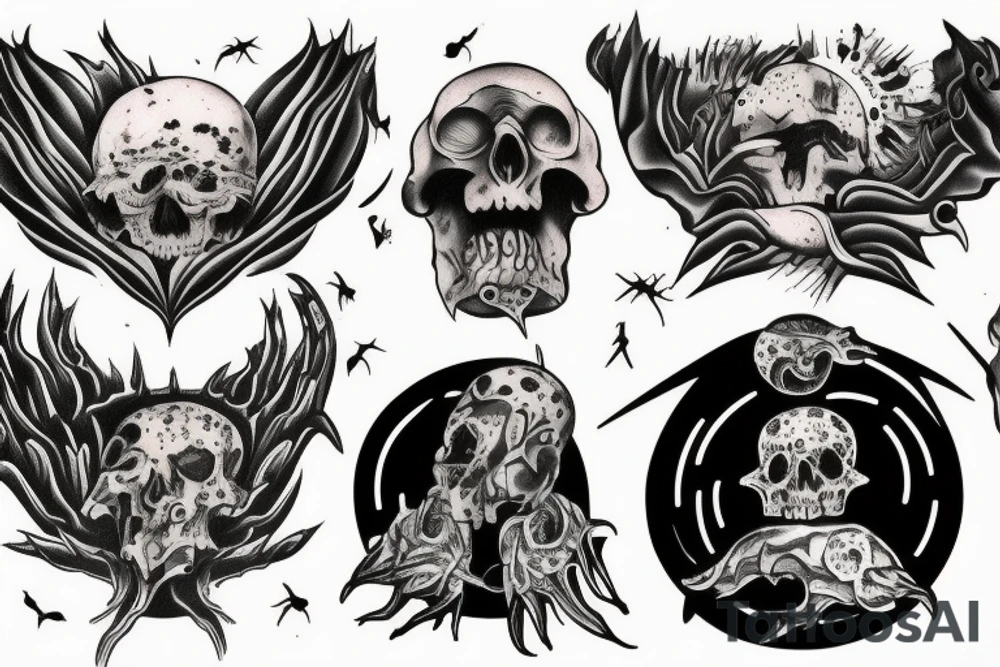 The end of humanity tattoo idea