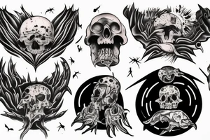 The end of humanity tattoo idea