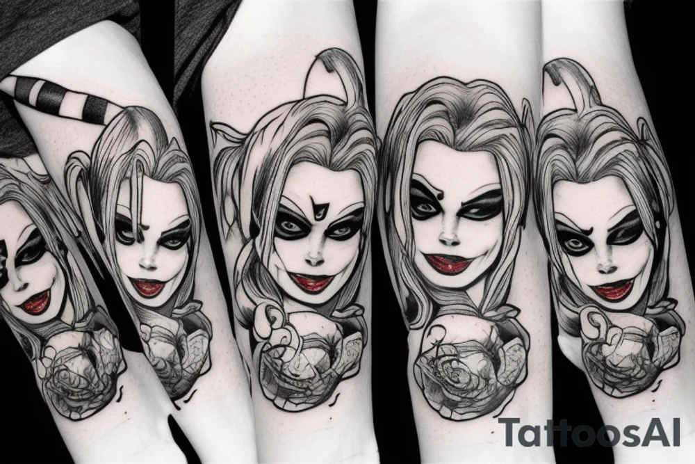 Harley quinn tattoo idea