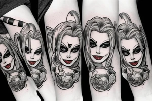 Harley quinn tattoo idea