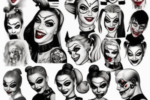 Harley quinn tattoo idea