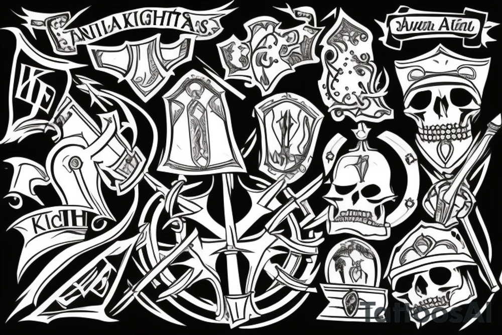 the knights attack tattoo idea