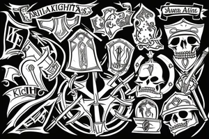 the knights attack tattoo idea