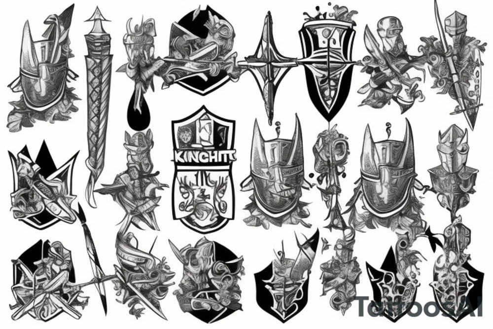 the knights attack tattoo idea