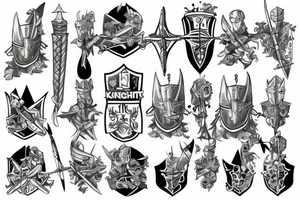 the knights attack tattoo idea