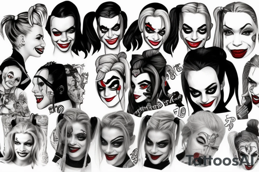 Harley Quinn old tattoo idea
