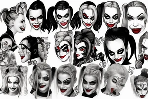 Harley Quinn old tattoo idea