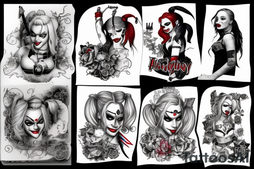 Harley Quinn old tattoo idea