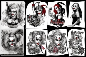 Harley Quinn old tattoo idea