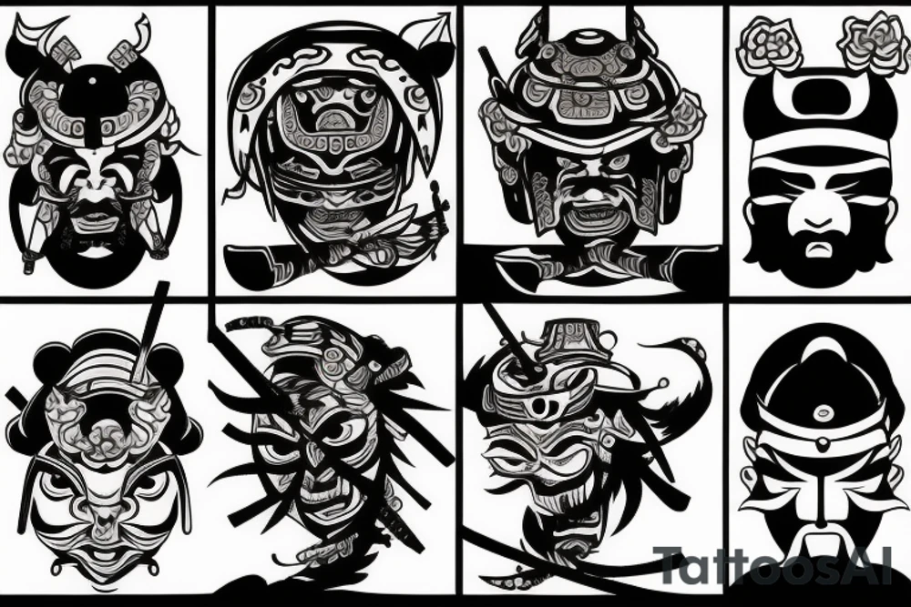 Samurai tattoo idea