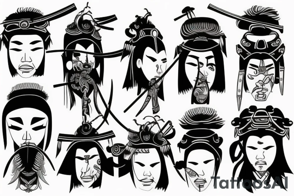 Samurai tattoo idea