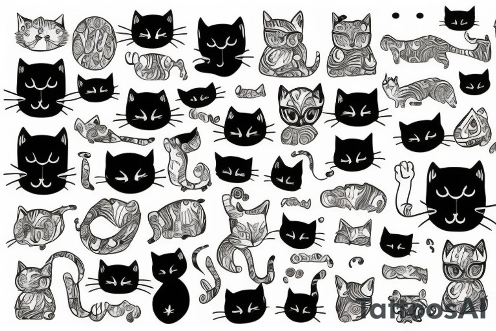 Cat looks like god tattoo idea