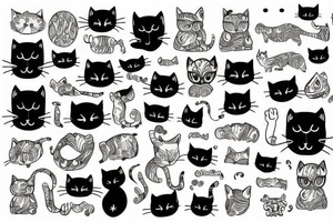 Cat looks like god tattoo idea