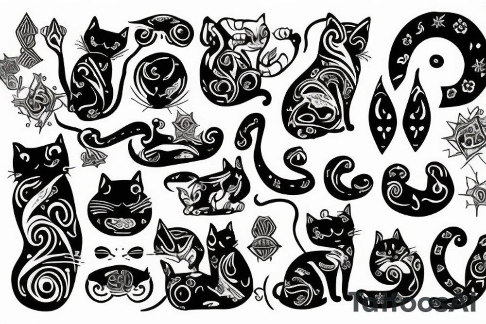 Cat looks like god tattoo idea