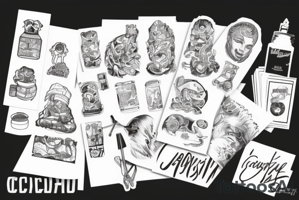 Самурай сакура япония tattoo idea