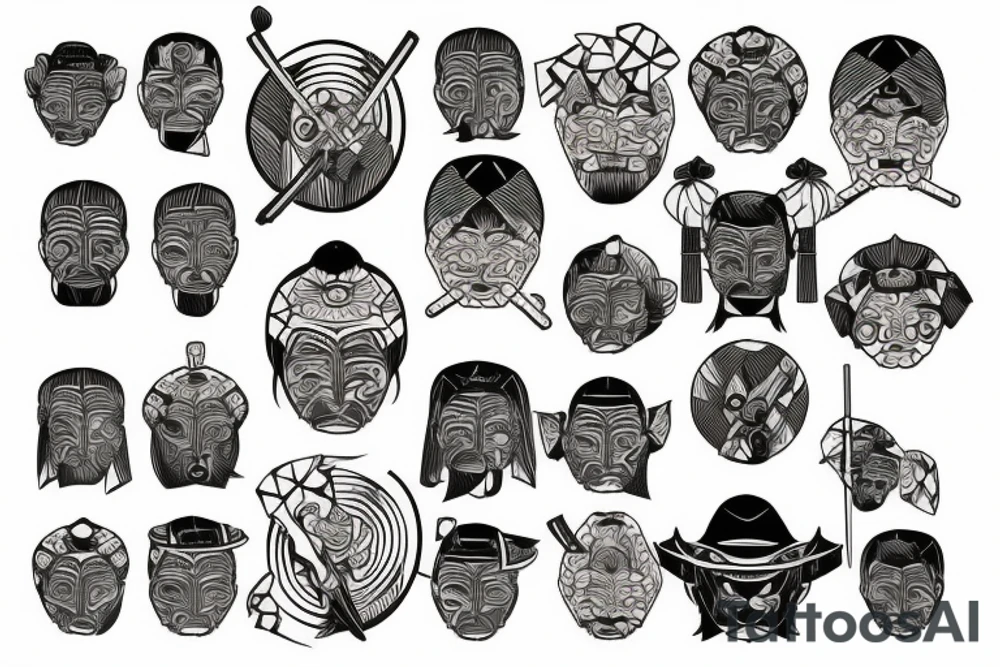Samurai tattoo idea