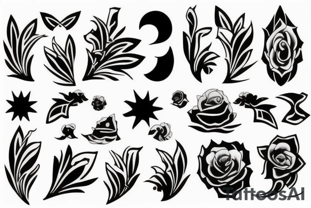 Стая волков, замок и дракон tattoo idea