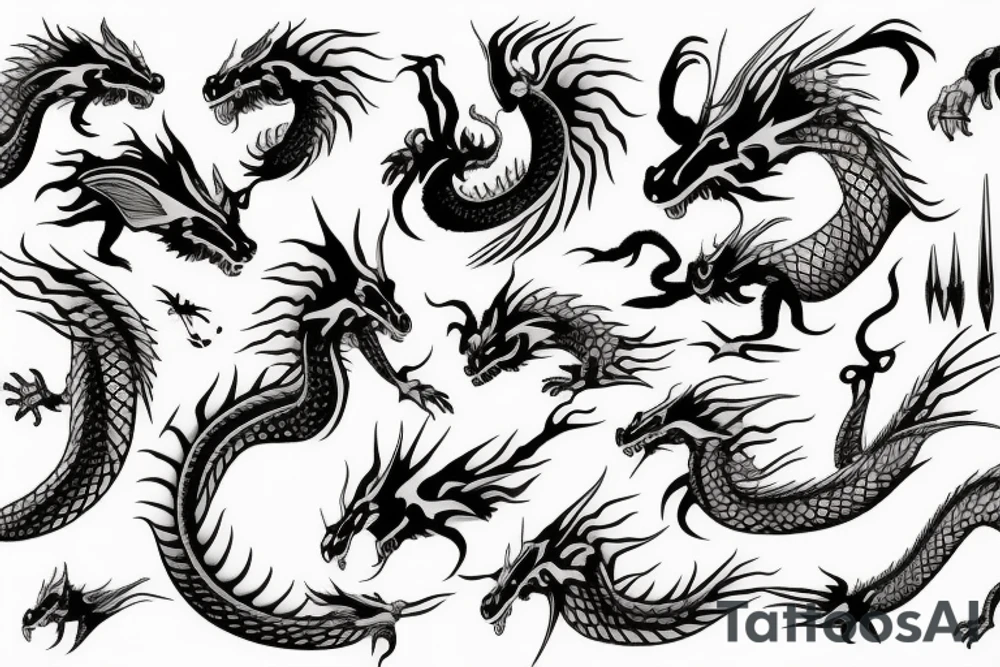 Dragon tattoo idea
