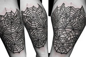 geometric dice tattoo idea