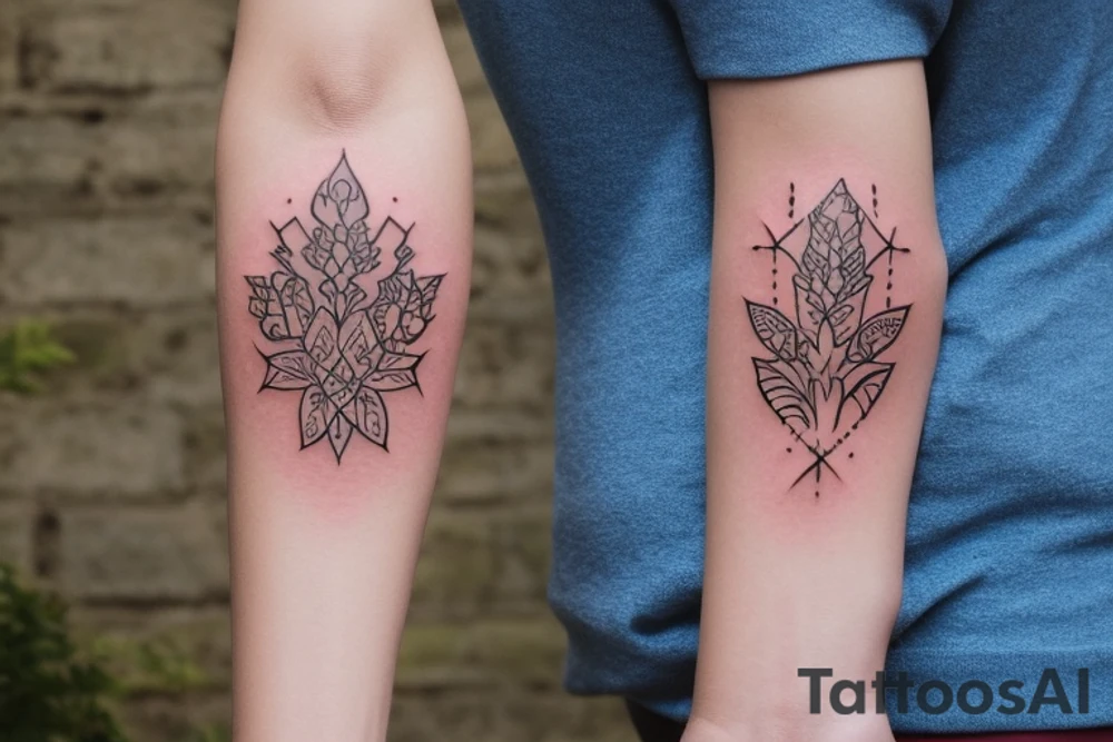 Надпись Ohana - значит семья. А в семье никто и никогда не бросит. tattoo idea