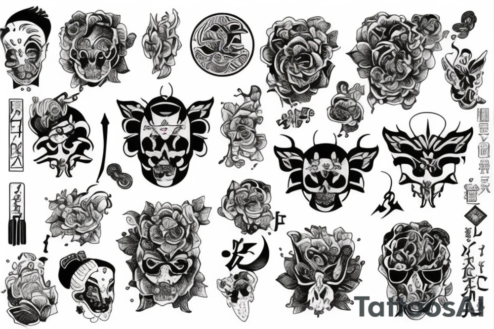 Самурай tattoo idea