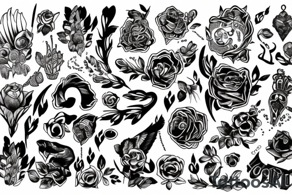 Слон стоит tattoo idea