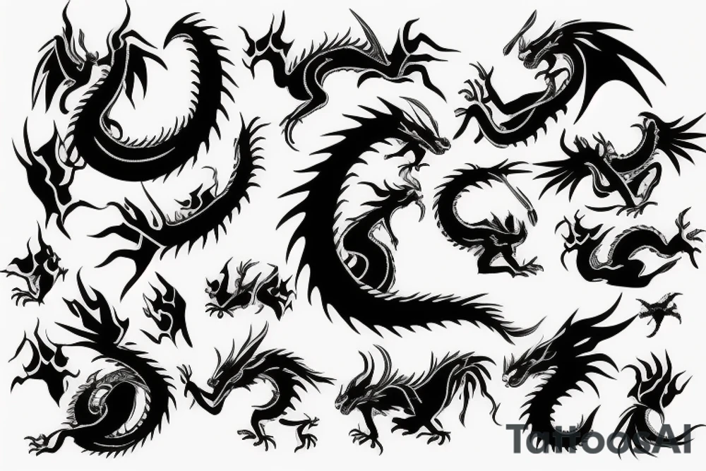 Dragon tattoo idea