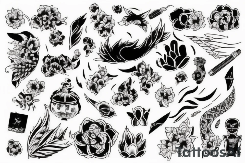 Самурай tattoo idea