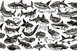 Fat Cat killed shark tattoo idea